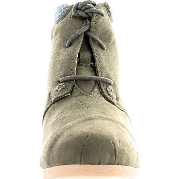 City Classified Rex-S Khaki Sweater Cuff Womens boots 5.5 NEW - Picture 3 of 4